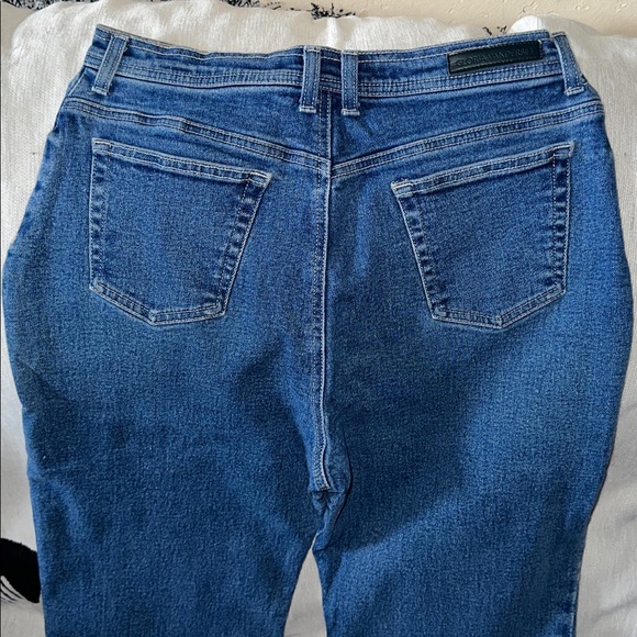 Gloria Vanderbilt size 12 medium stretchy blue jeans - Picture 4 of 6